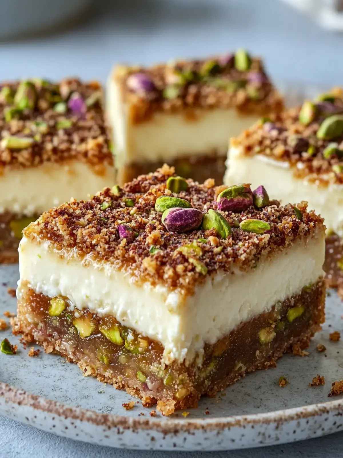 Greek Honey Pistachio Cheesecake Bars You’ll Absolutely Love 5 Greek Honey Pistachio Cheesecake Bars