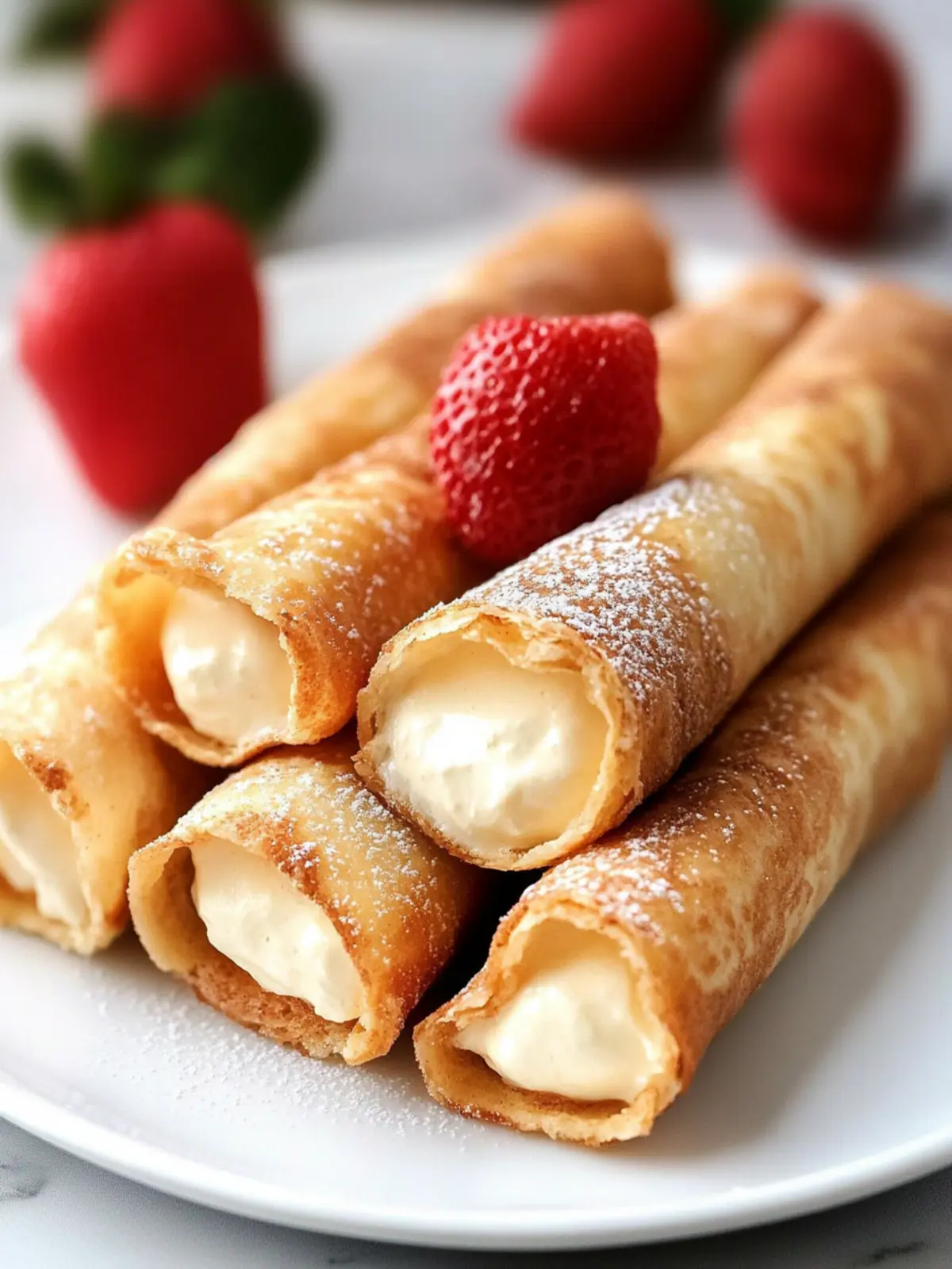 Cheesecake Taquitos: Easy Baked Dessert with Cinnamon Sugar 2 Cheesecake Taquitos