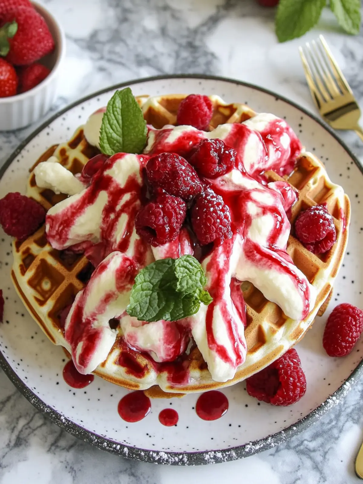 Red Velvet Marble Waffles: Fluffy, Festive Breakfast Perfection 4 Red Velvet Marble Waffles