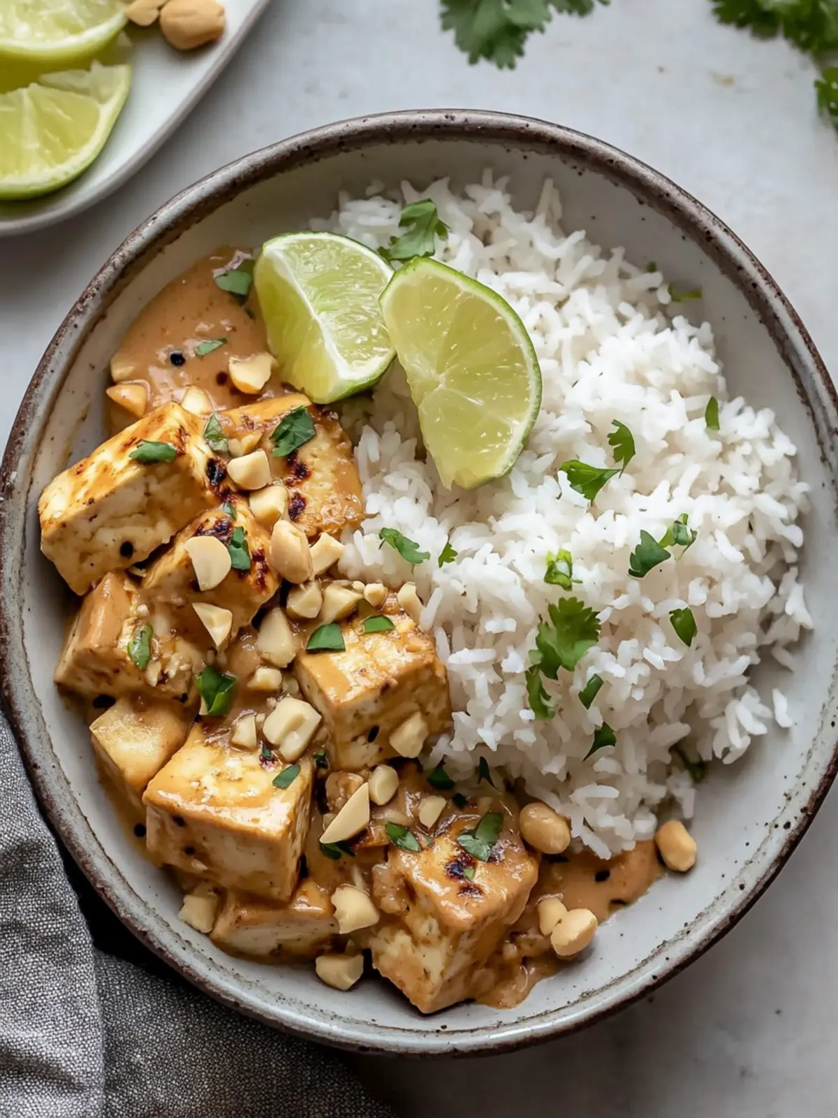 Crispy Peanut Tofu with Coconut Rice That Will WOW You 5 Peanut Tofu with Coconut Rice