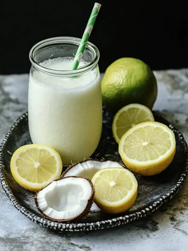Brazilian Lemonade with Coconut