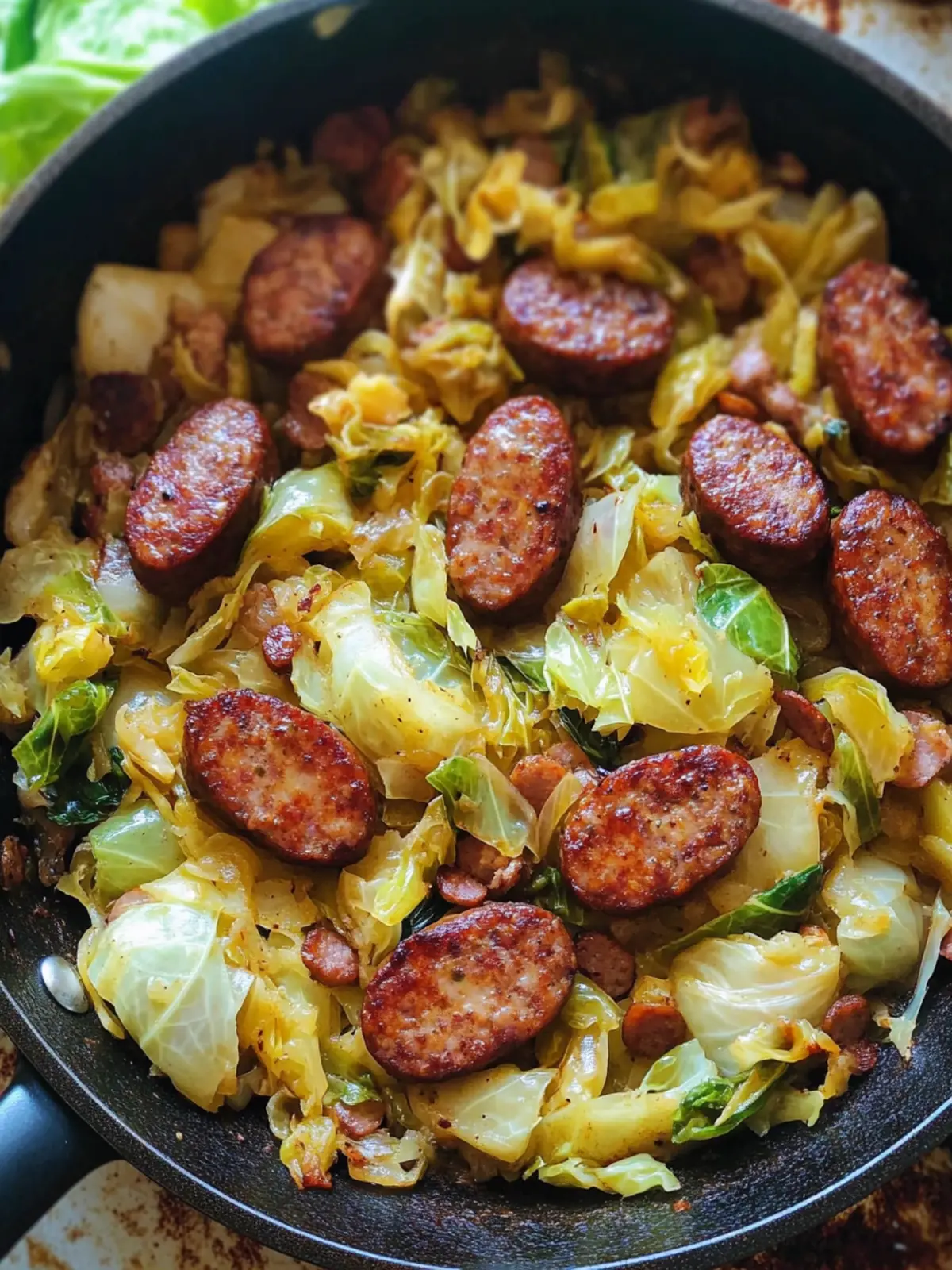 Delicious Easy Sausage & Cabbage Dinner Skillet Ready in 15 Mins 3 Easy Sausage & Cabbage Dinner Skillet