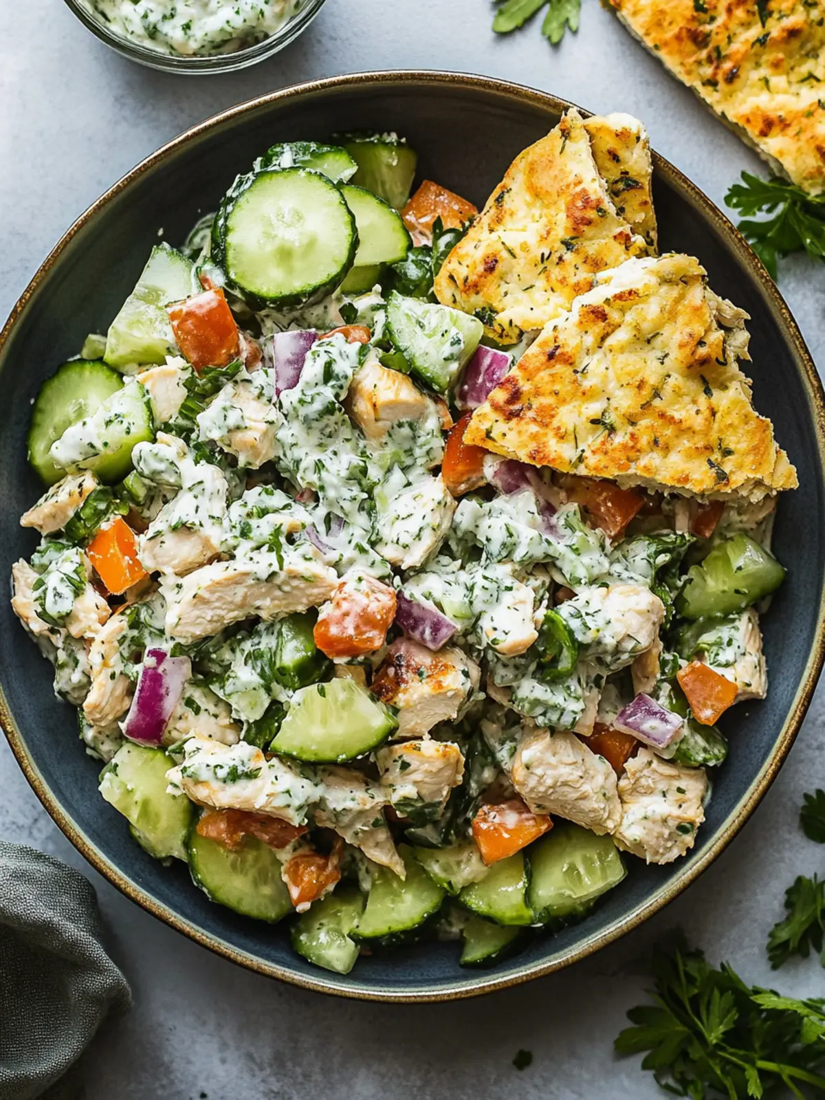 Refreshing Tzatziki Chicken Salad for Flavorful Days 5 Tzatziki Chicken Salad