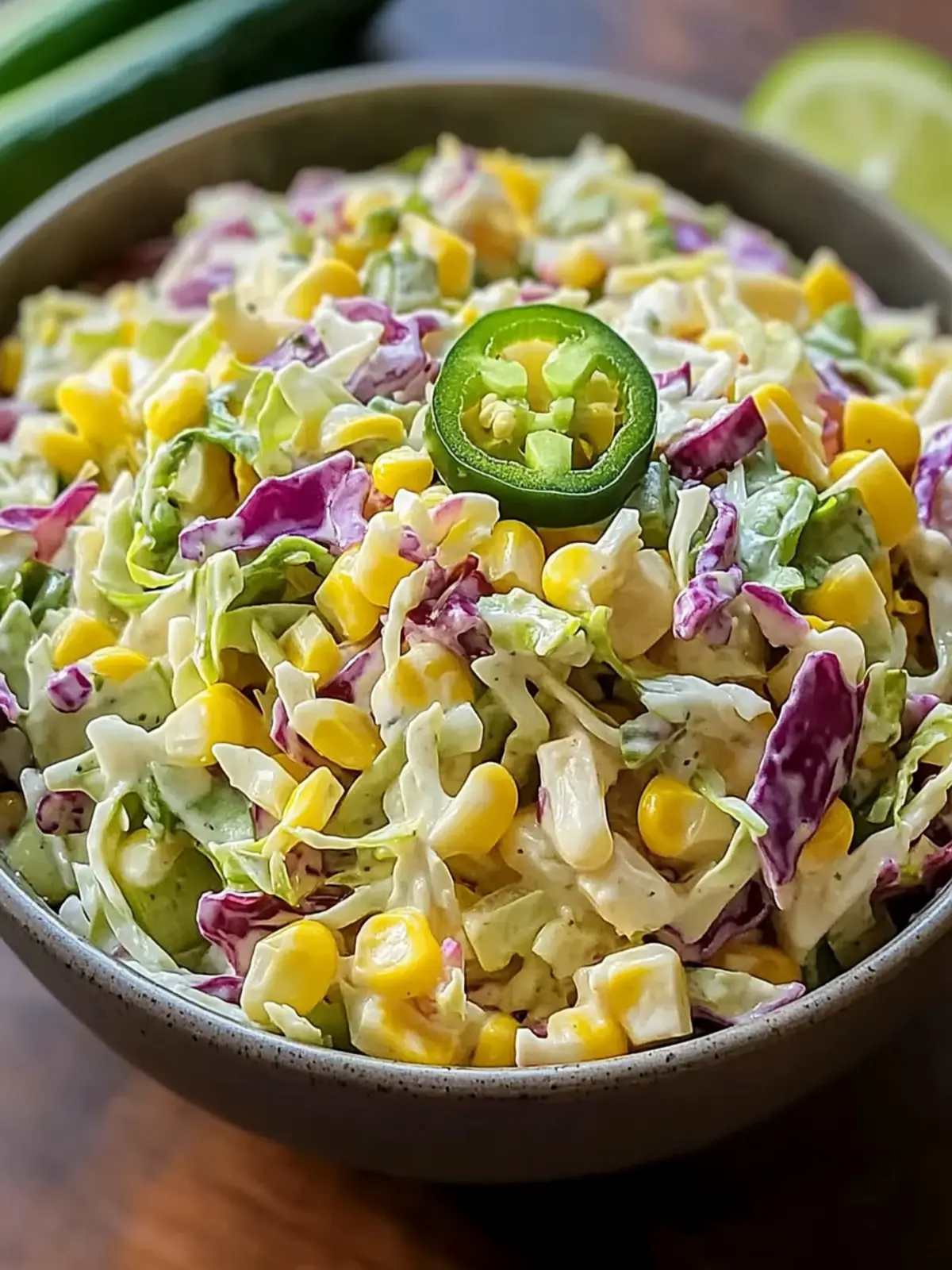 Zesty Jalapeno Corn Coleslaw to Fire Up Your Summer Meals 2 Jalapeno Corn Coleslaw