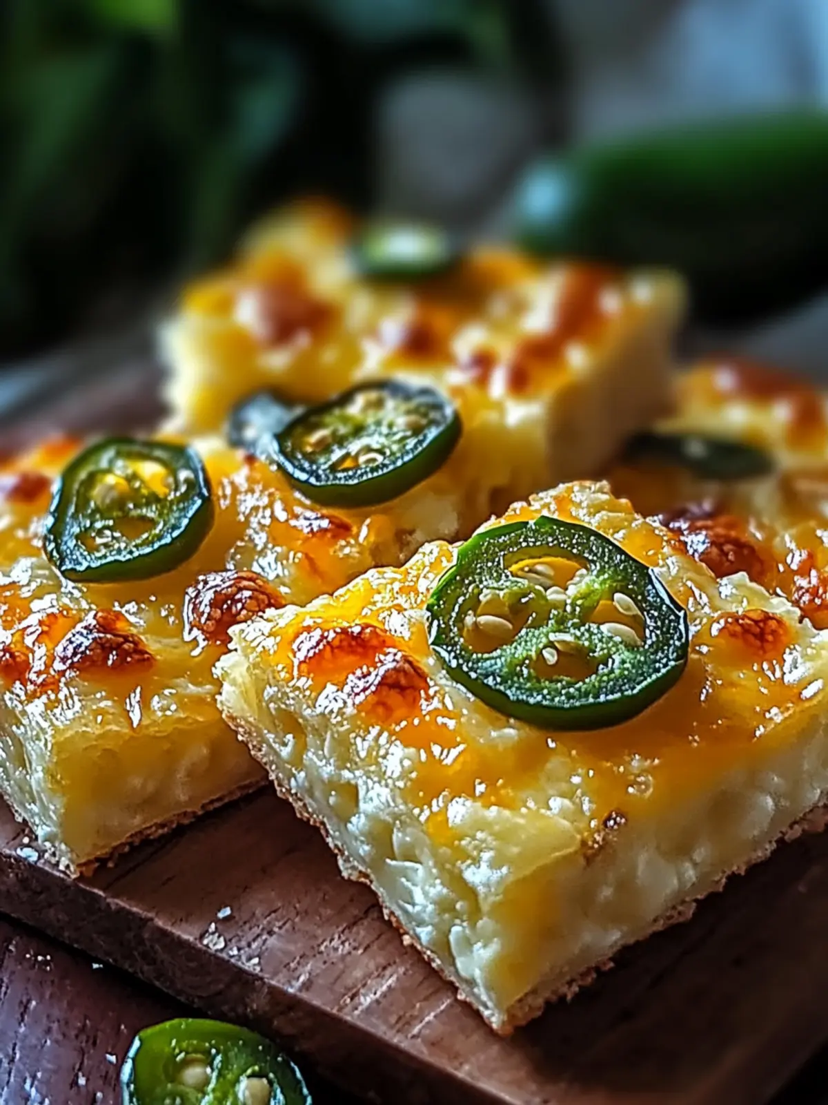 Savor the Spice: Easy Jalapeño Cheese Squares Recipe 4 Jalapeño Cheese Squares