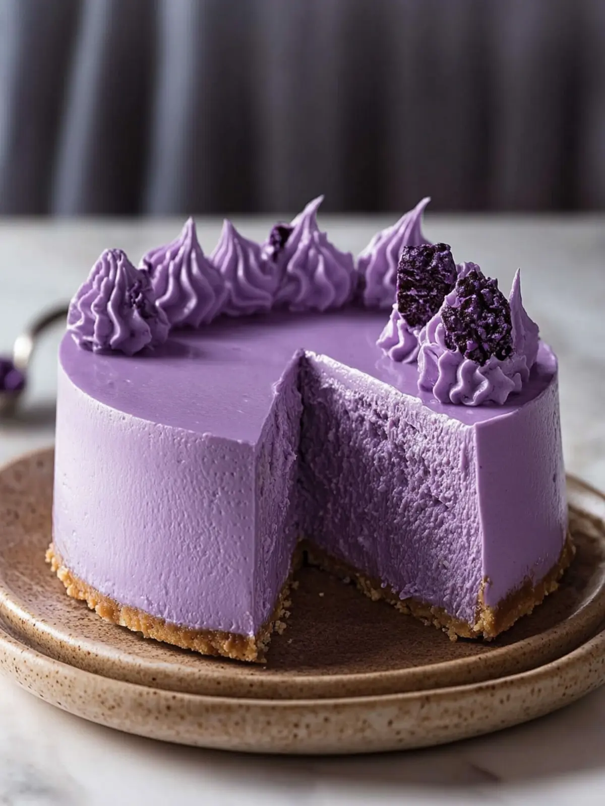 Delicious Ube Cheesecake That Wows Every Dessert Lover 5 Ube Cheesecake