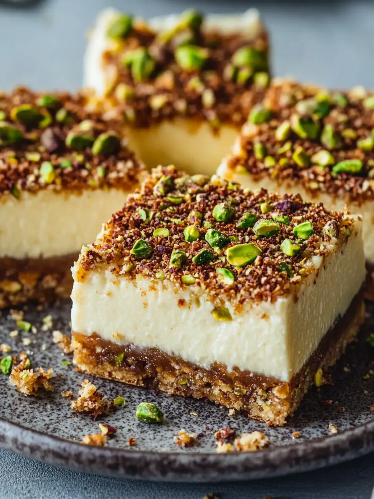 Greek Honey Pistachio Cheesecake Bars You’ll Absolutely Love 3 Greek Honey Pistachio Cheesecake Bars