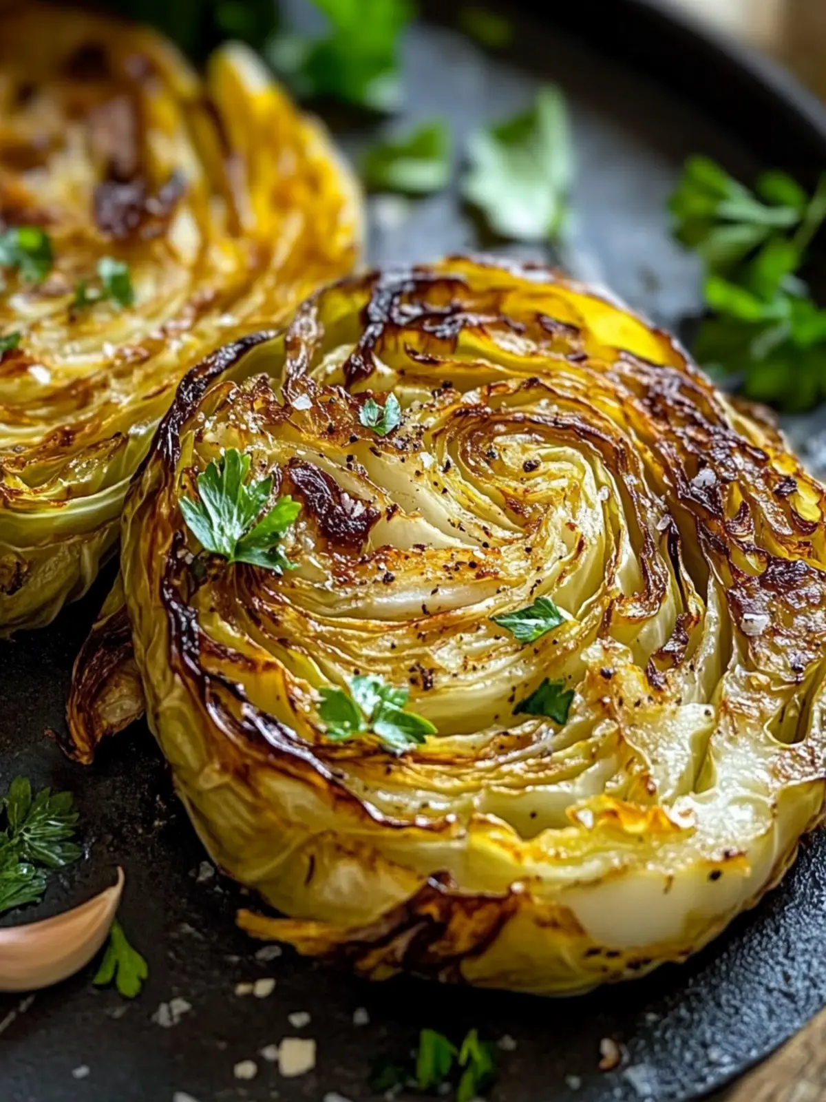 Savory Roasted Cabbage Steaks – A Crispy, Healthy Delight 5 Roasted Cabbage Steaks