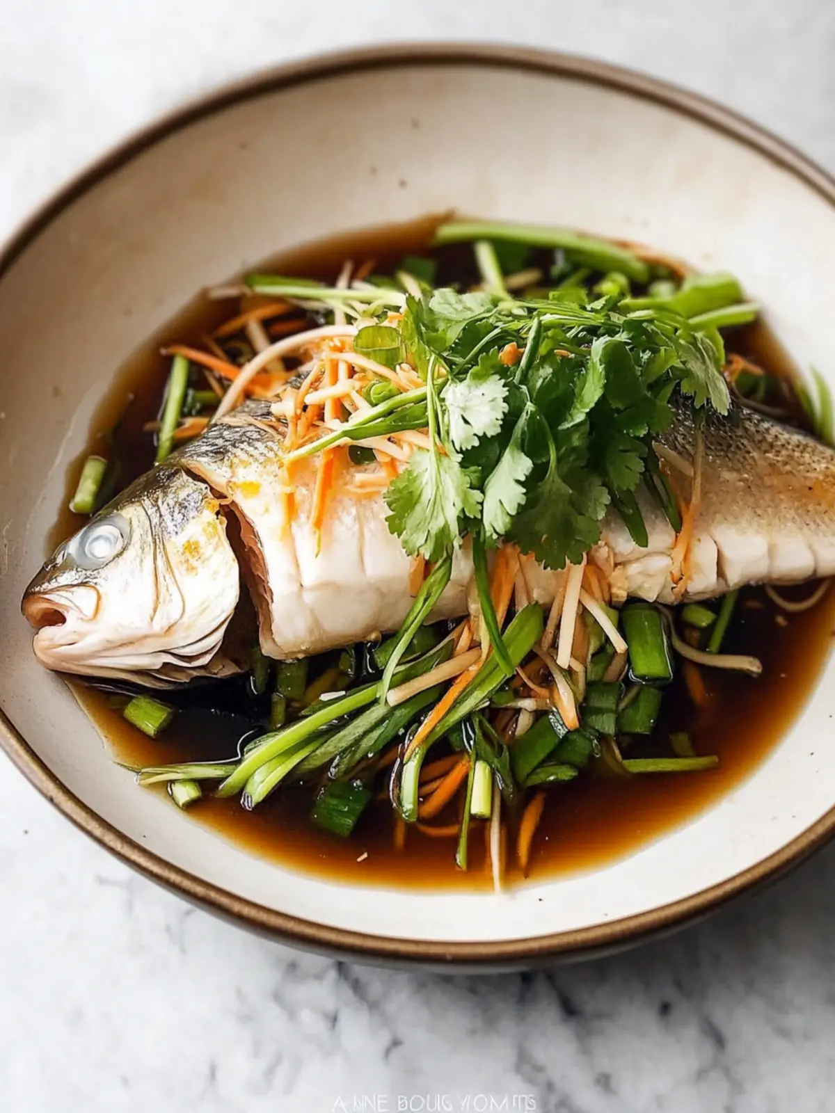 Steamed Fish with Ginger and Soy Sauce in Just 30 Minutes 4 Steamed Fish with Ginger and Soy Sauce