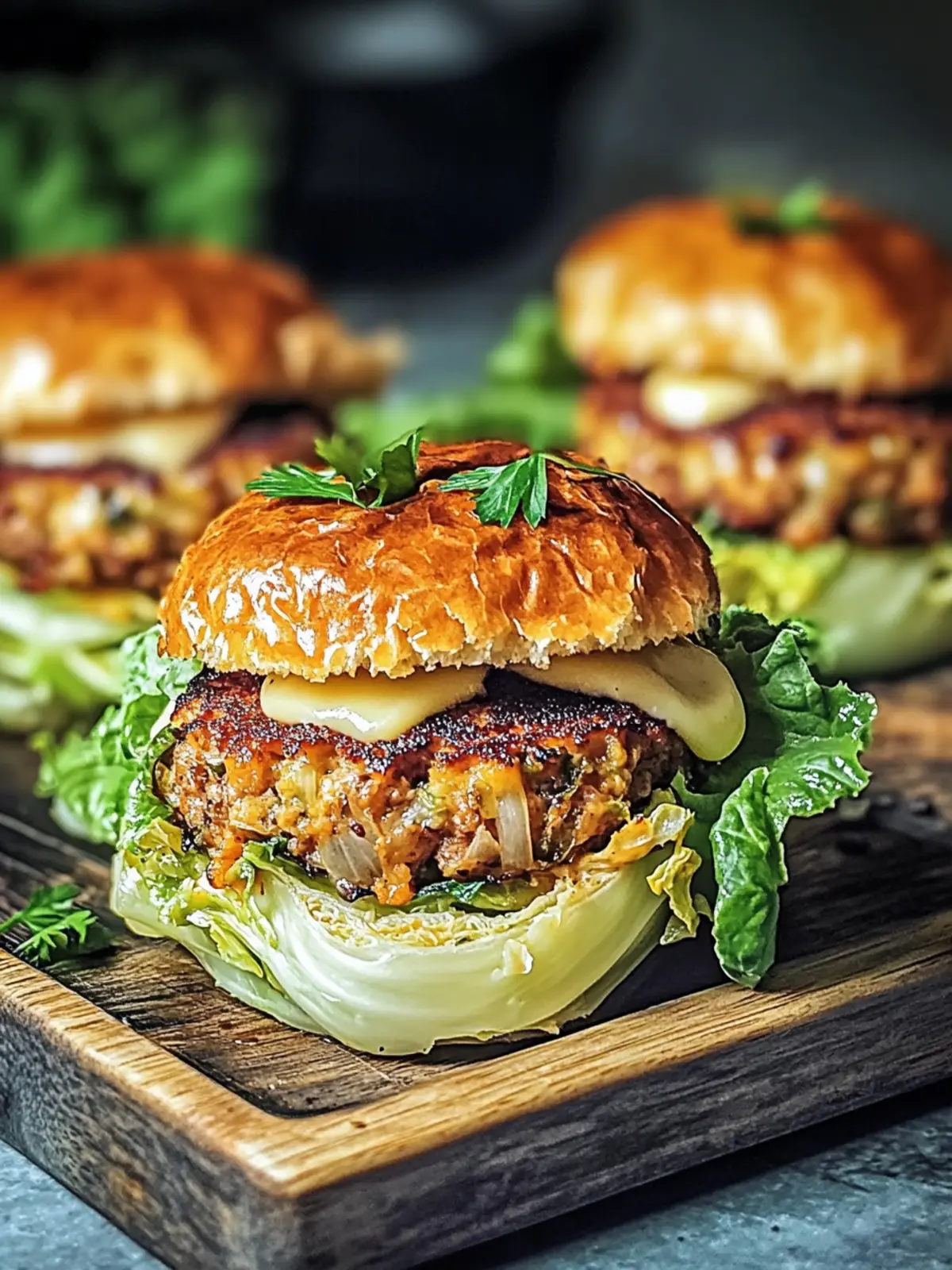 Oven-Baked Cabbage Burgers for a Guilt-Free Feast 3 Oven-Baked Cabbage Burgers