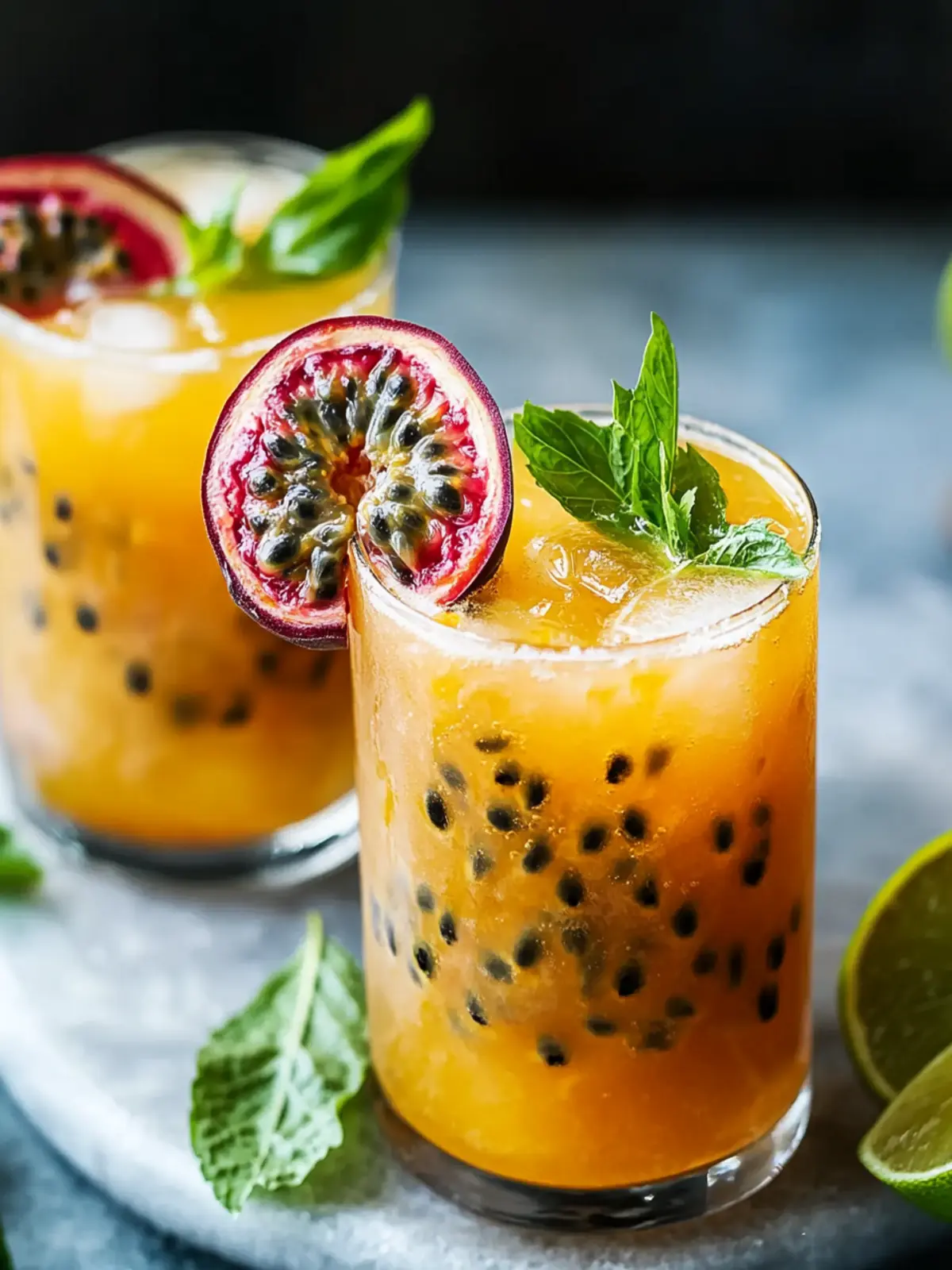 Tropical Passionfruit Mocktail Drink for Refreshing Bliss 4 Passionfruit Mocktail Drink