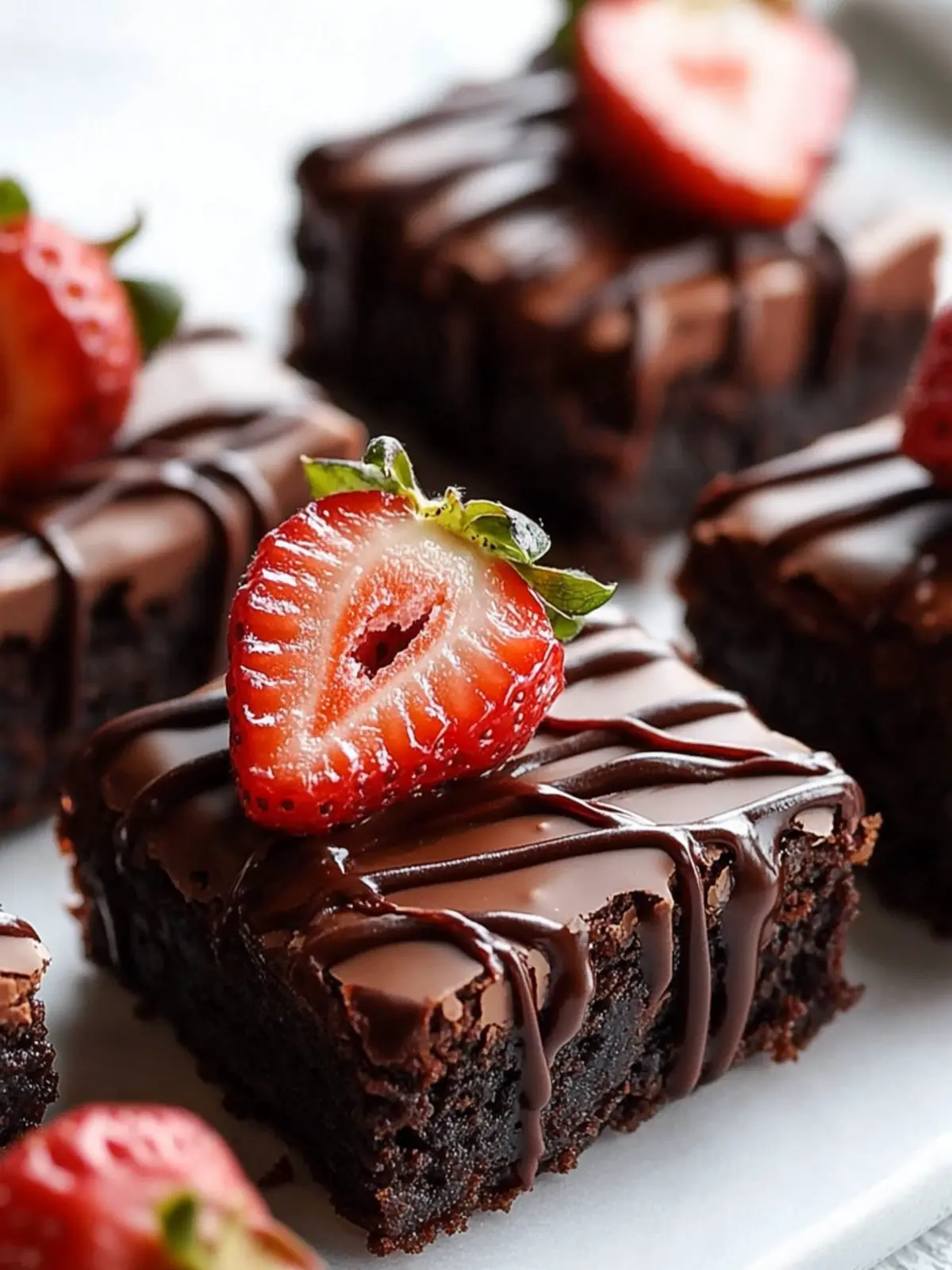 Chocolate Covered Strawberry Brownies for the Ultimate Indulgence 4 Chocolate Covered Strawberry Brownies