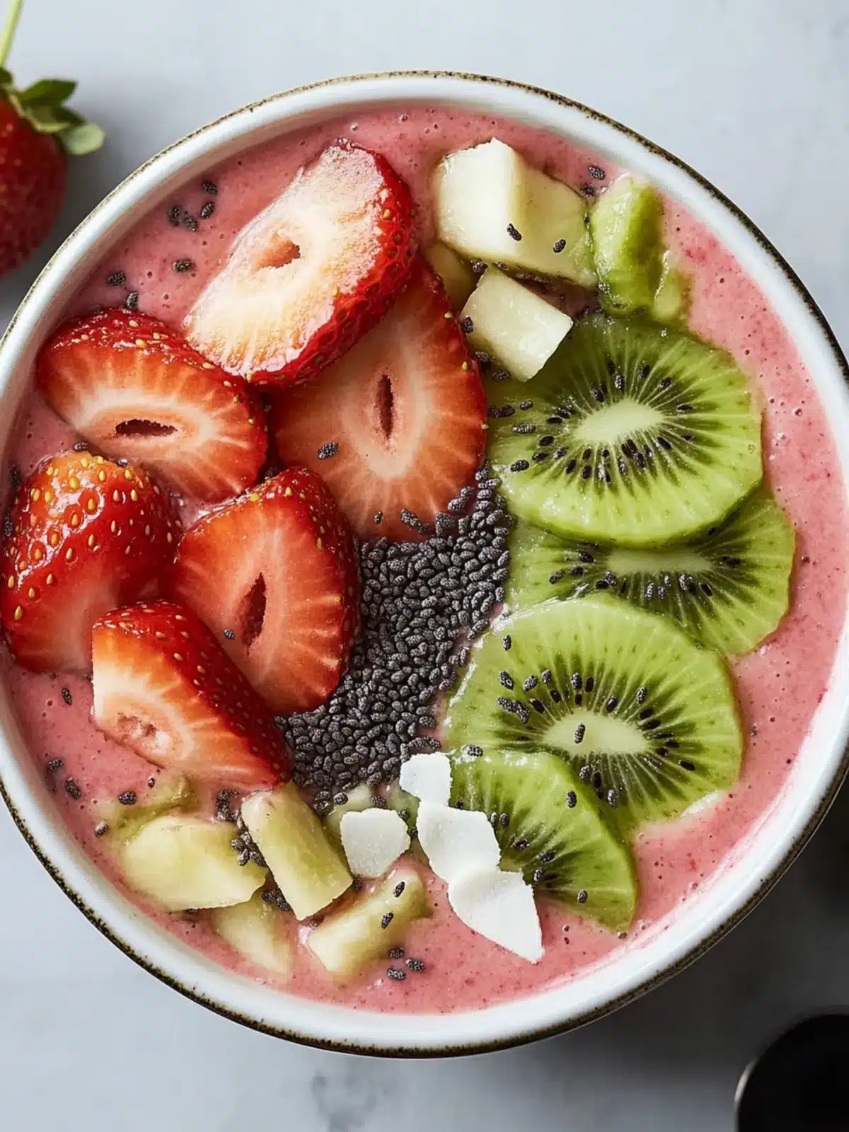 Strawberry Kiwi Smoothie Bowl for a Vibrant Morning Boost 5 Strawberry Kiwi Smoothie Bowl