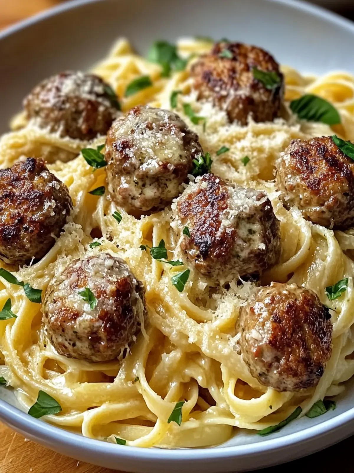 Parmesan Linguine & Garlic Butter Meatballs for Quick Gourmet Joy 5 Parmesan Linguine & Garlic Butter Meatballs