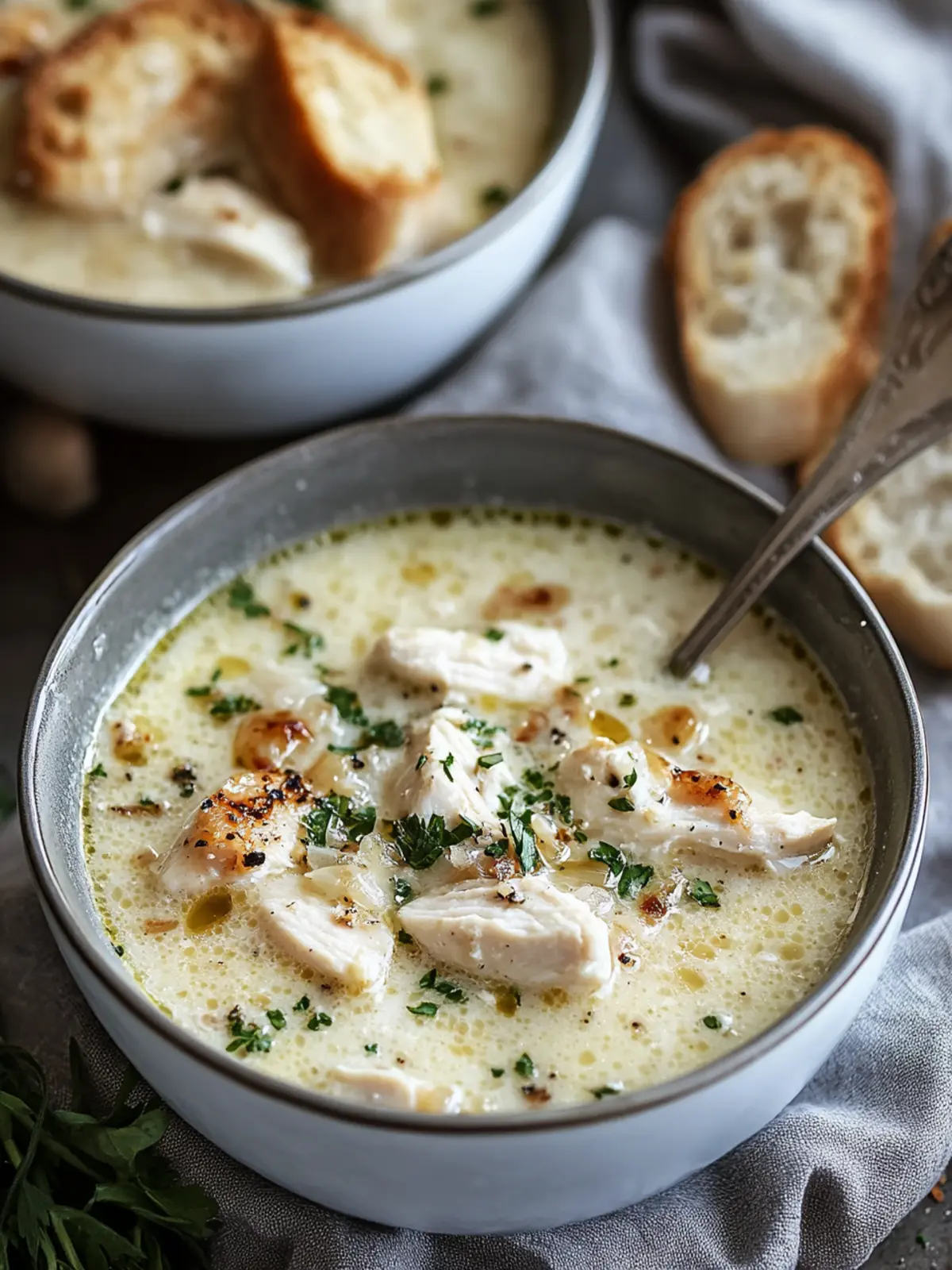 Creamy Garlic Parmesan Chicken Soup for Cozy Nights 5 Garlic Parmesan Chicken Soup