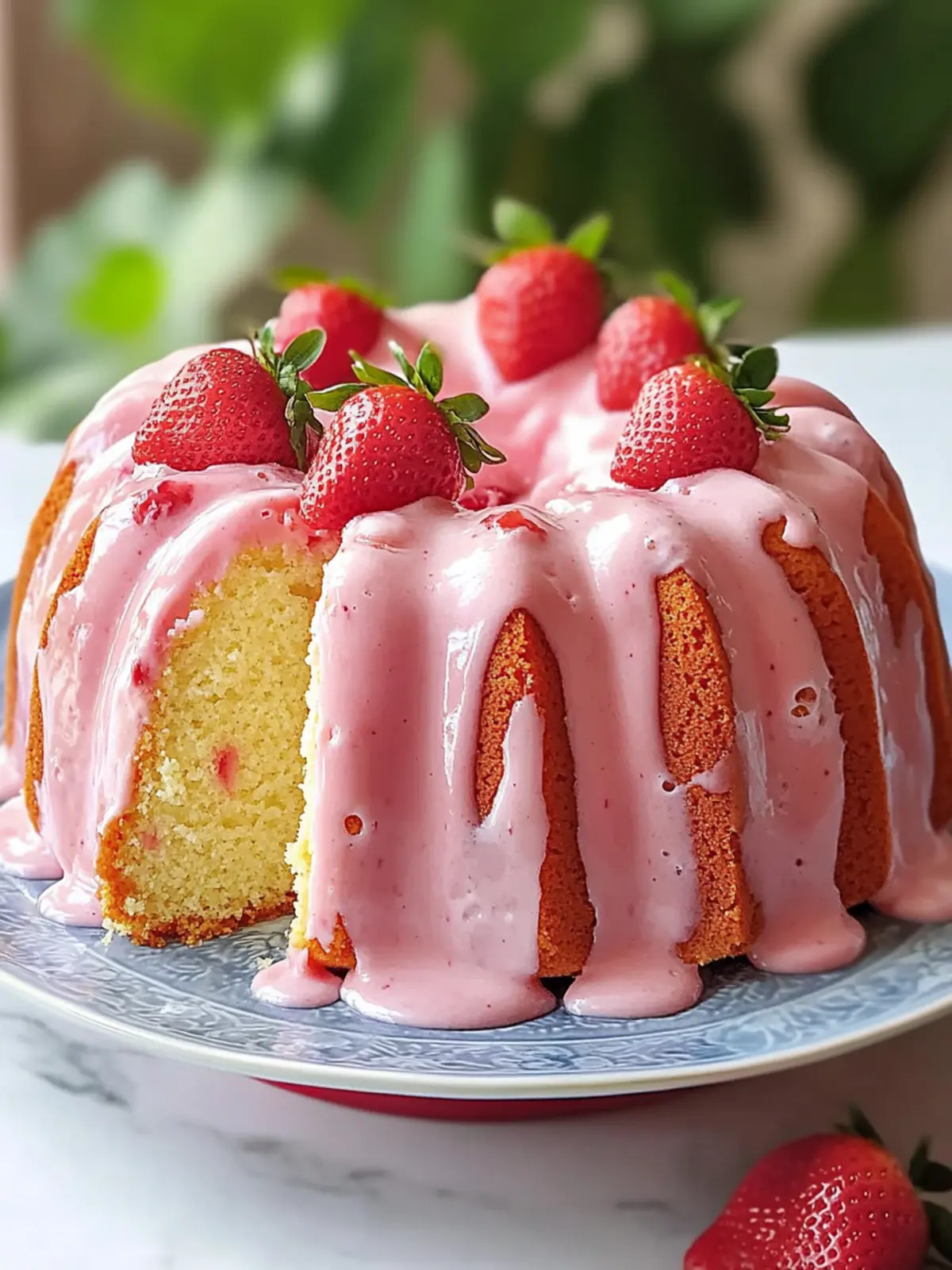 Strawberry Milkshake Pound Cake for a Delightfully Sweet Treat 5 Strawberry Milkshake Pound Cake