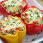 Tuna Melt Stuffed Bell Peppers: A Cheesy Keto Delight 3 Tuna Melt Stuffed Bell Peppers