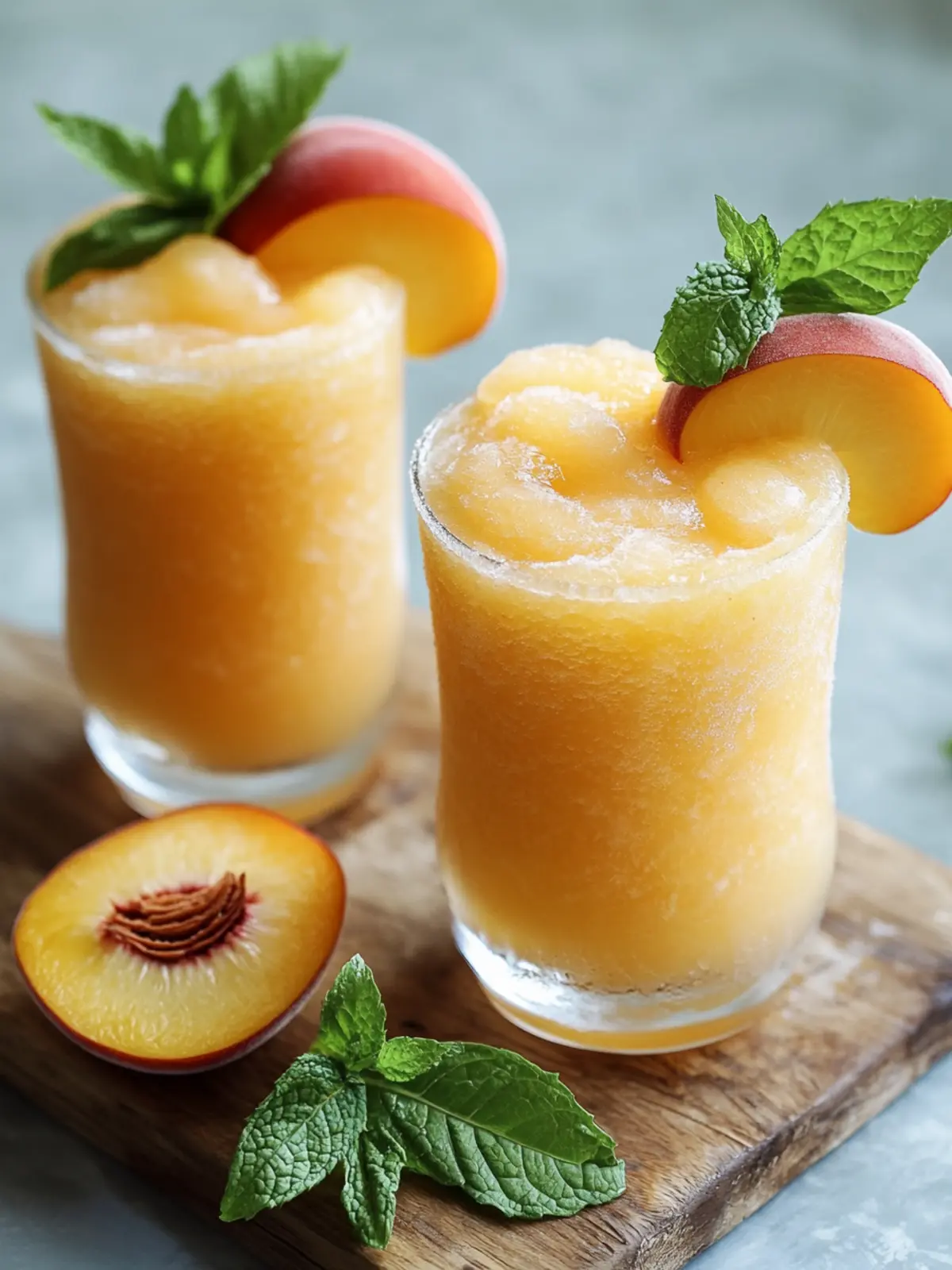 Cool Off with a Frozen Peach Lemonade Slushie Recipe 4 Frozen Peach Lemonade Slushie