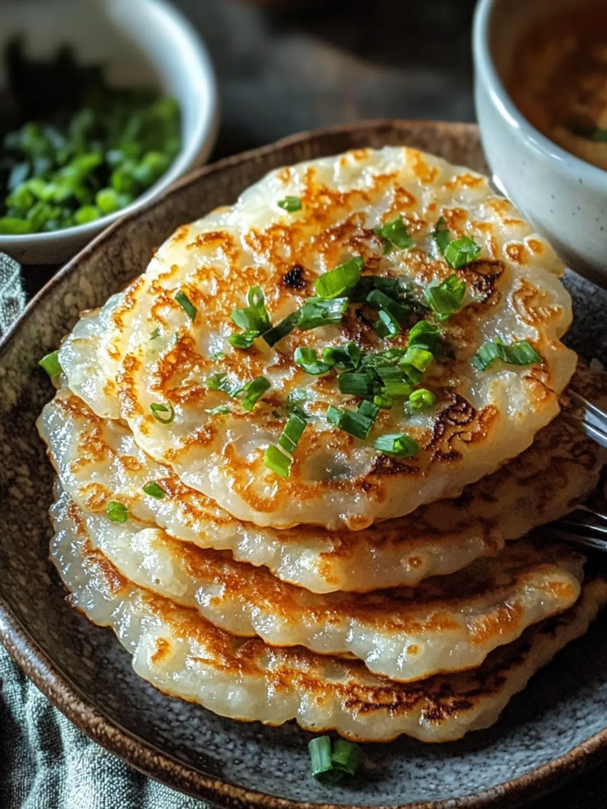 Crispy Rice Paper Scallion Pancakes You Can't Resist Making 4 Crispy Rice Paper Scallion Pancakes