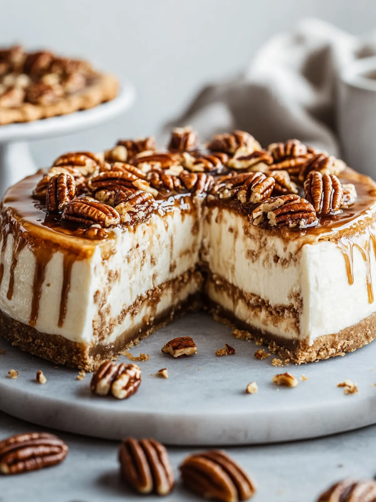 Irresistible Pecan Pie Cheesecake for Your Next Celebration 3 Pecan Pie Cheesecake