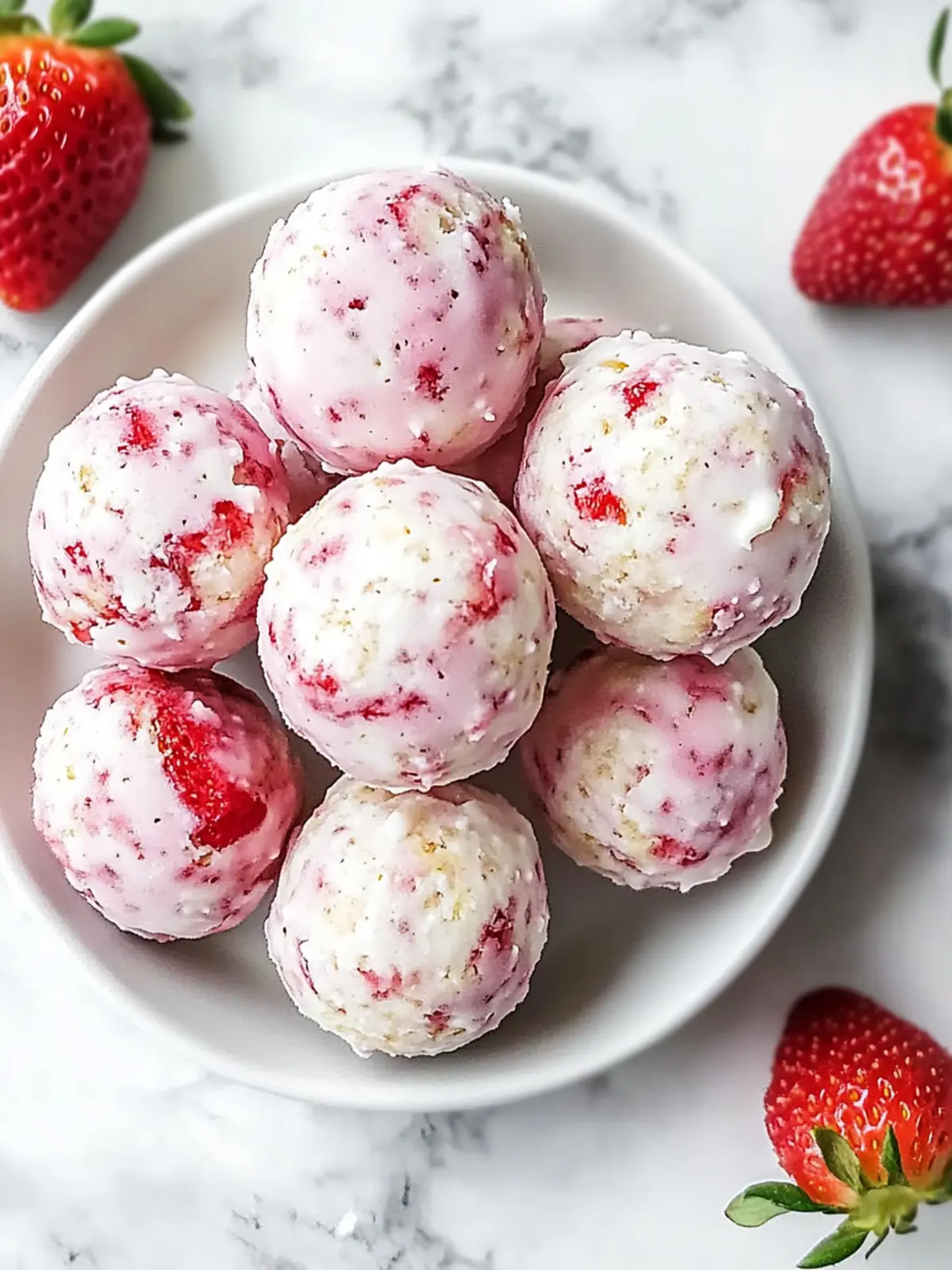 Strawberry Cheesecake Protein Balls for Guilt-Free Snacking 2 Strawberry Cheesecake Protein Balls