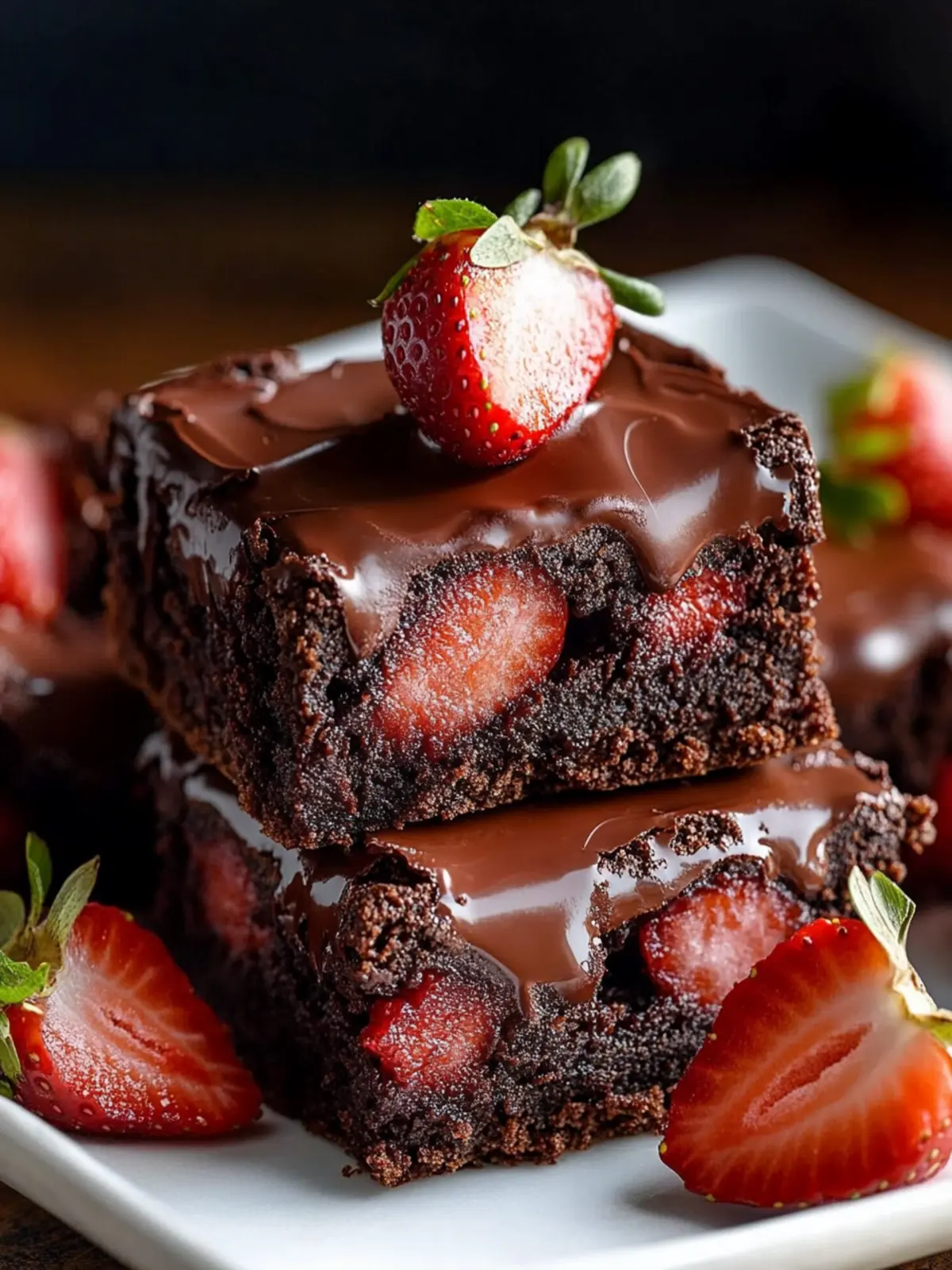 Chocolate Covered Strawberry Brownies for the Ultimate Indulgence 2 Chocolate Covered Strawberry Brownies