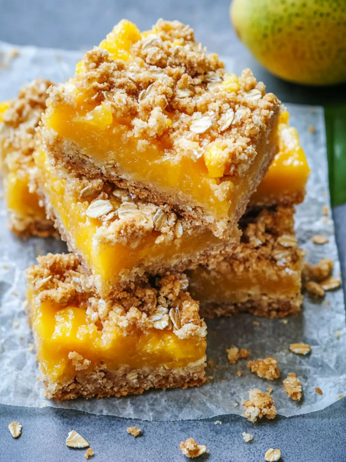 Mango Oatmeal Crumble Bars That Will Make You Smile 5 Mango Oatmeal Crumble Bars