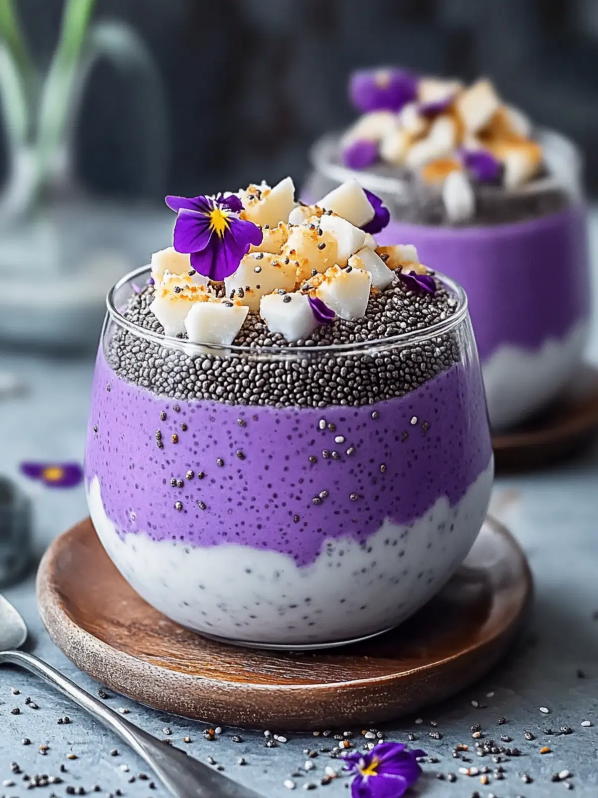 Delight in Ube & Coconut Chia Pudding Parfait in Just 10 Minutes 5 Ube & Coconut Chia Pudding Parfait