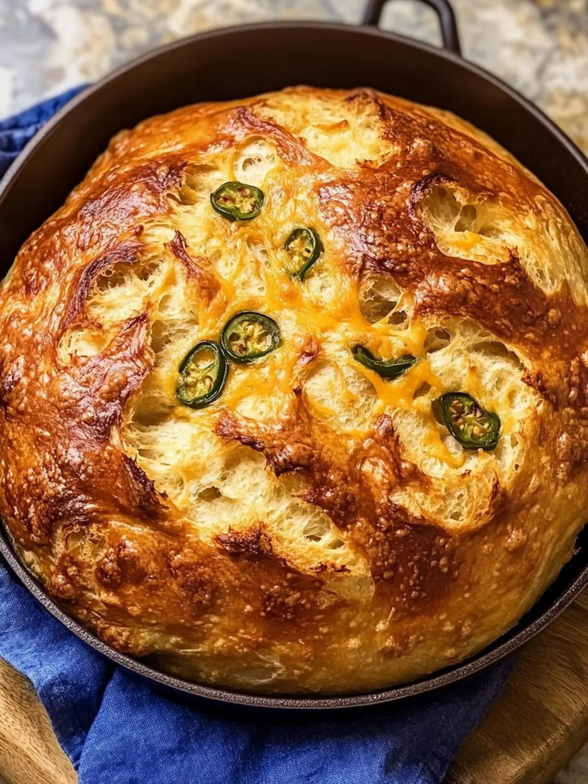 Spicy Jalapeno Cheddar Dutch Oven Bread You Can't Resist 3 Jalapeno Cheddar Dutch Oven Bread