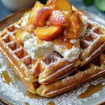 Peach Cobbler Waffles: Your New Favorite Comfort Brunch Delight 7 Peach Cobbler Waffle