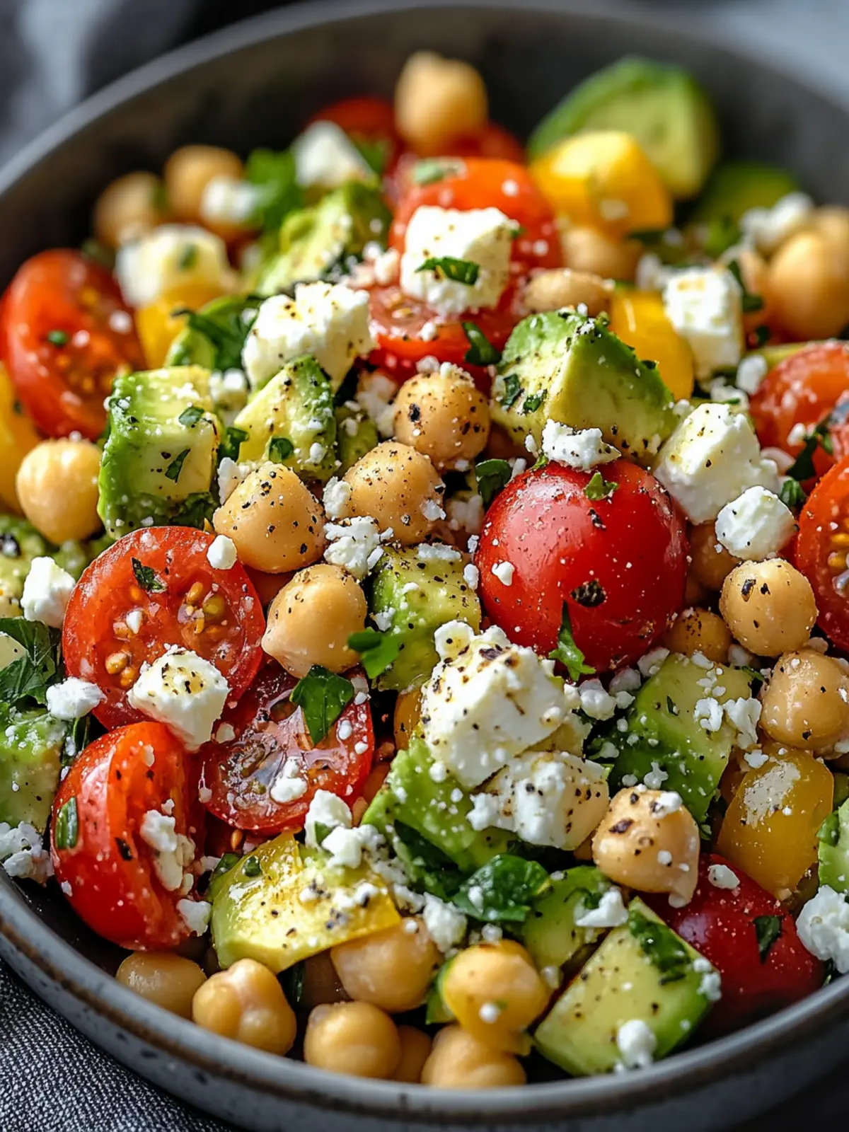 Chickpea Feta Avocado Salad: Your Quick Path to Healthy Bliss 3 Chickpea Feta Avocado Salad