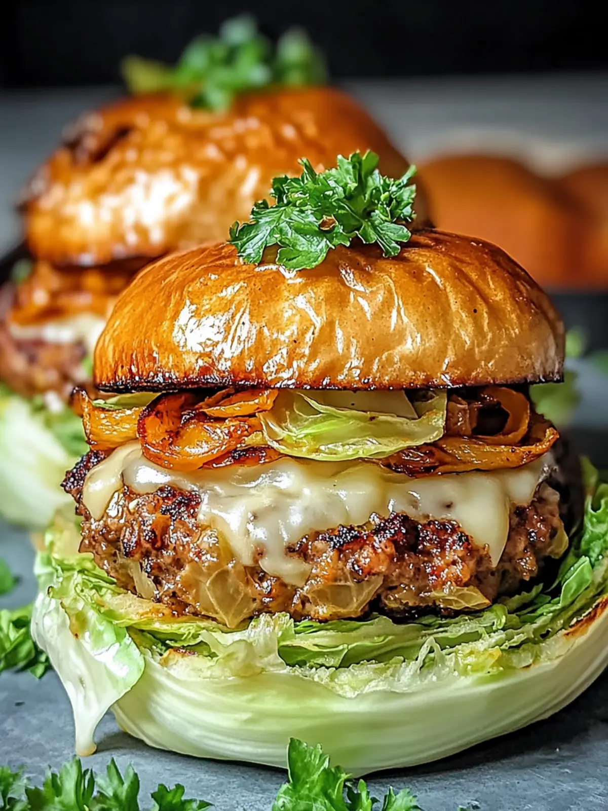 Oven-Baked Cabbage Burgers for a Guilt-Free Feast 2 Oven-Baked Cabbage Burgers