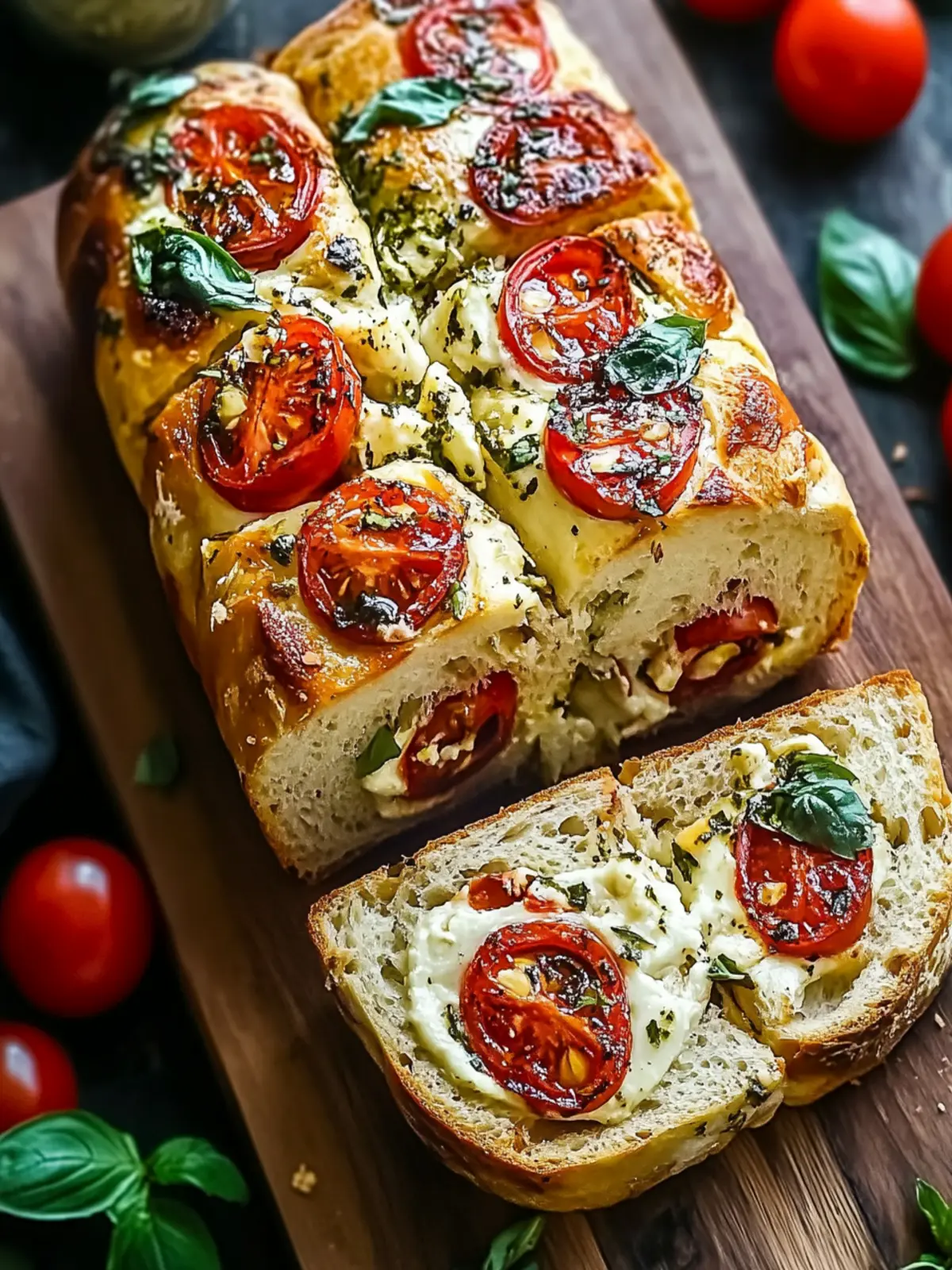 Savory Caprese Bread: Quick, No-Yeast Italian Bliss 3 Caprese Bread