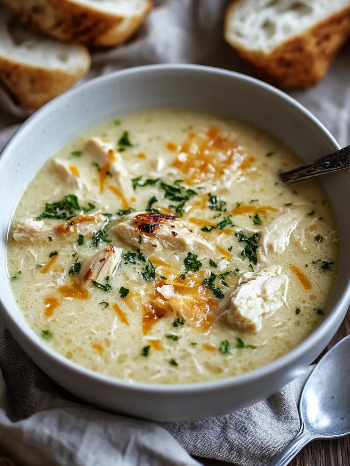 Creamy Garlic Parmesan Chicken Soup for Cozy Nights 2 Garlic Parmesan Chicken Soup