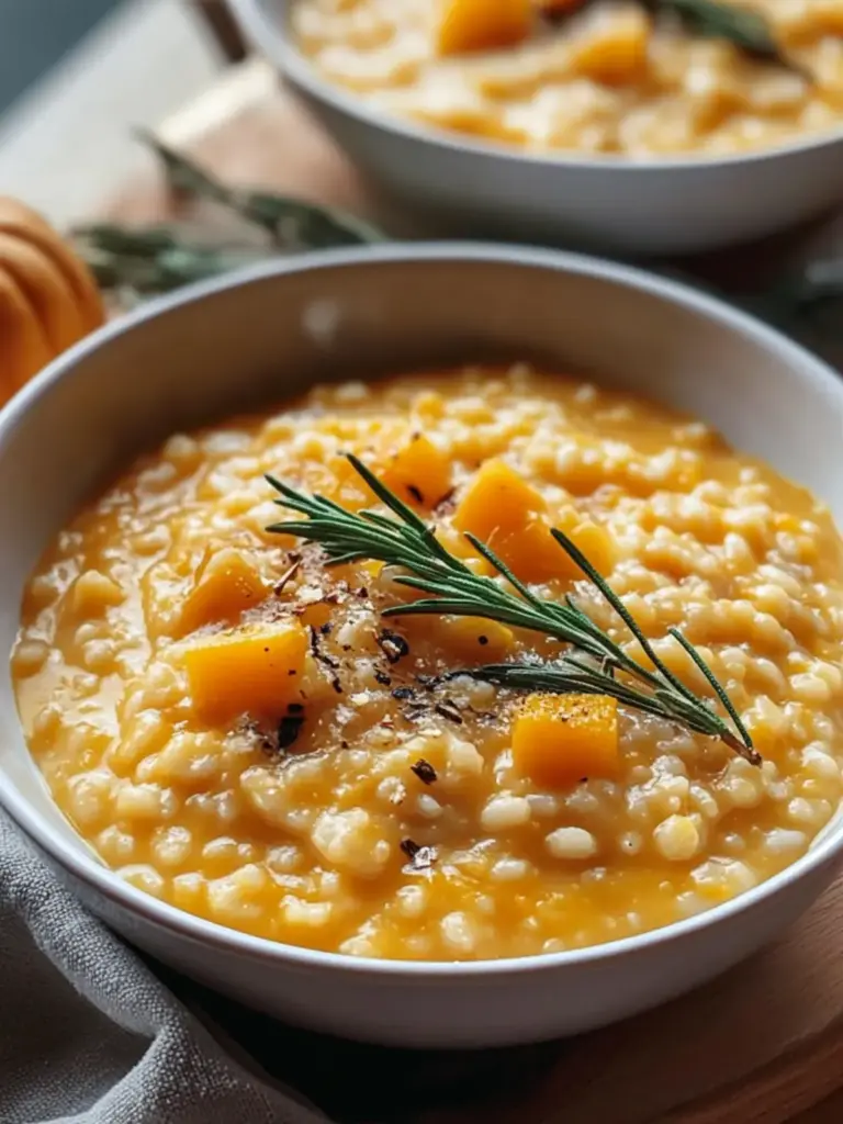 Creamy Butternut Squash Risotto Soup