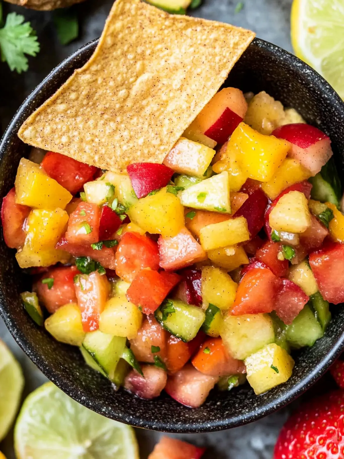 Fruit Salsa with Cinnamon Chips: A Summer Delight to Share 4 Fruit Salsa with Cinnamon Chips