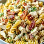 Flavor-Packed Chicken Bacon Ranch Pasta Salad for Quick Dinners 3 Chicken Bacon Ranch Pasta Salad