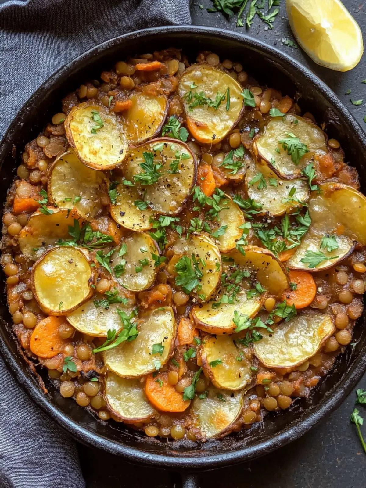 Easy Vegan Hotpot with Lentils: Comfort Food Bliss! 4 Easy Vegan Hotpot with Lentils
