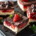 Irresistible Chocolate Strawberry Cheesecake Bars You’ll Love 8 Chocolate Strawberry Cheesecake Bars