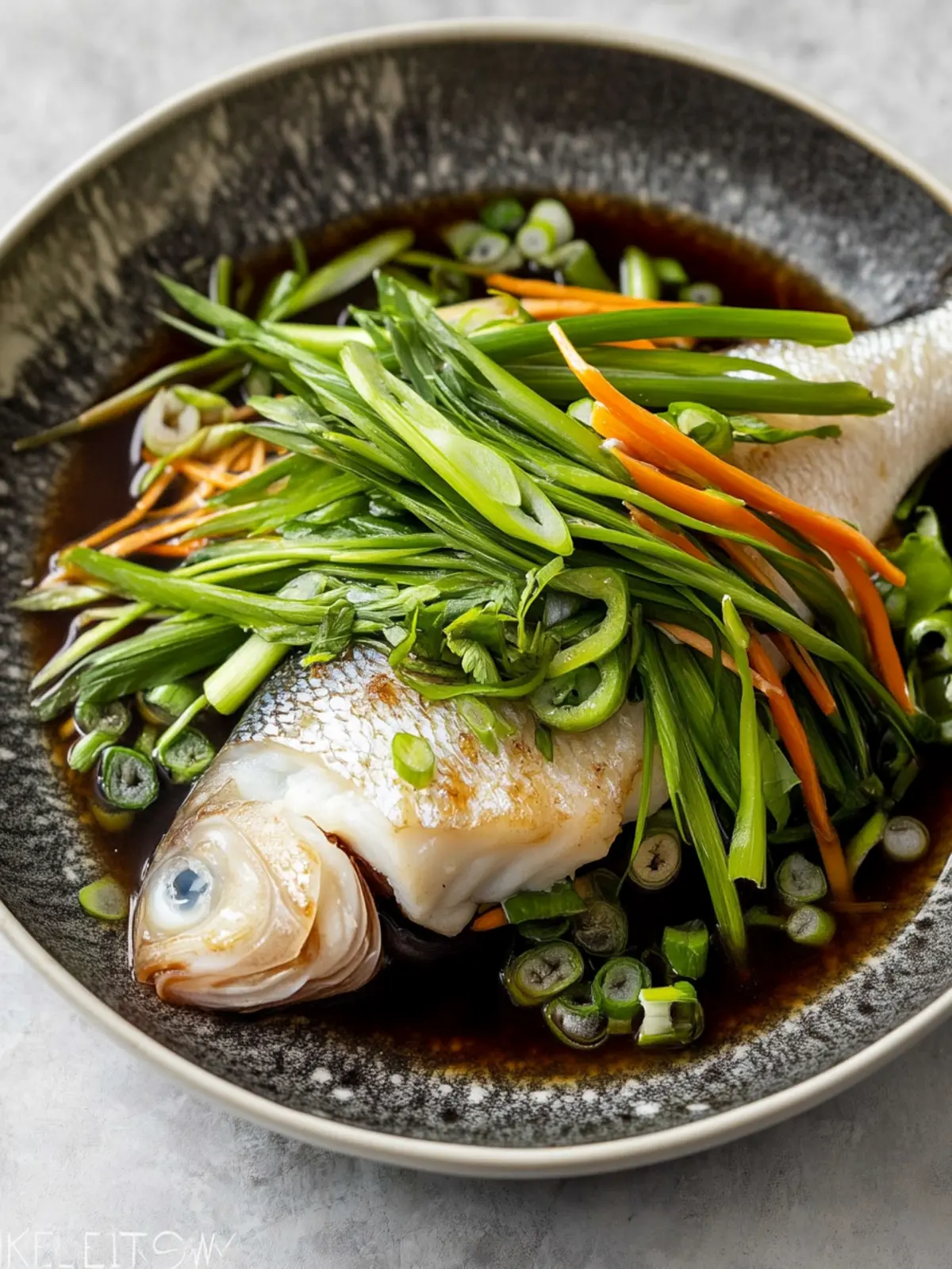 Steamed Fish with Ginger and Soy Sauce in Just 30 Minutes 5 Steamed Fish with Ginger and Soy Sauce