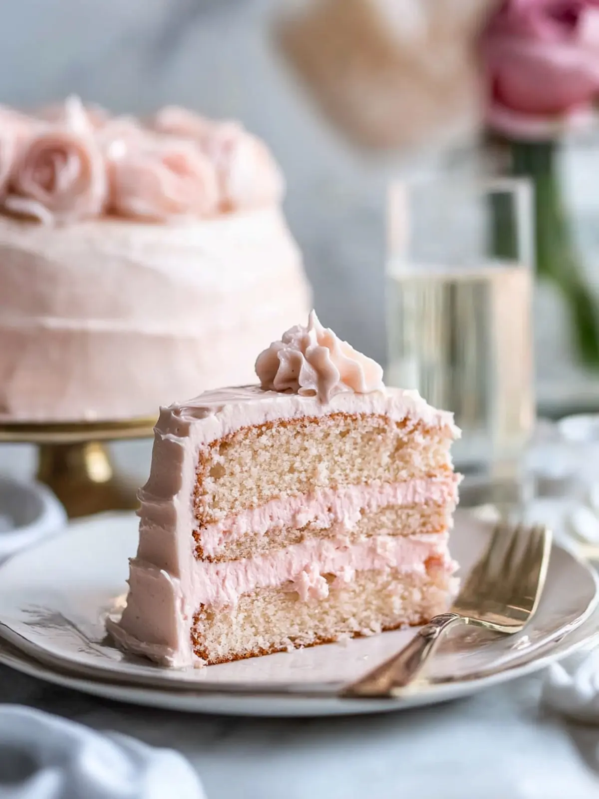 Delightful Pink Champagne Cake to Celebrate Every Moment 3 Pink Champagne Cake