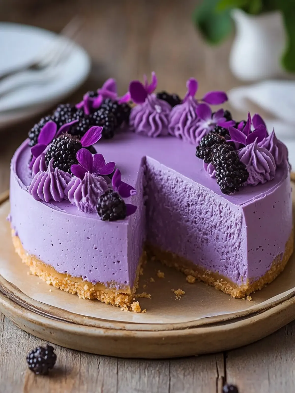 Delicious Ube Cheesecake That Wows Every Dessert Lover 4 Ube Cheesecake