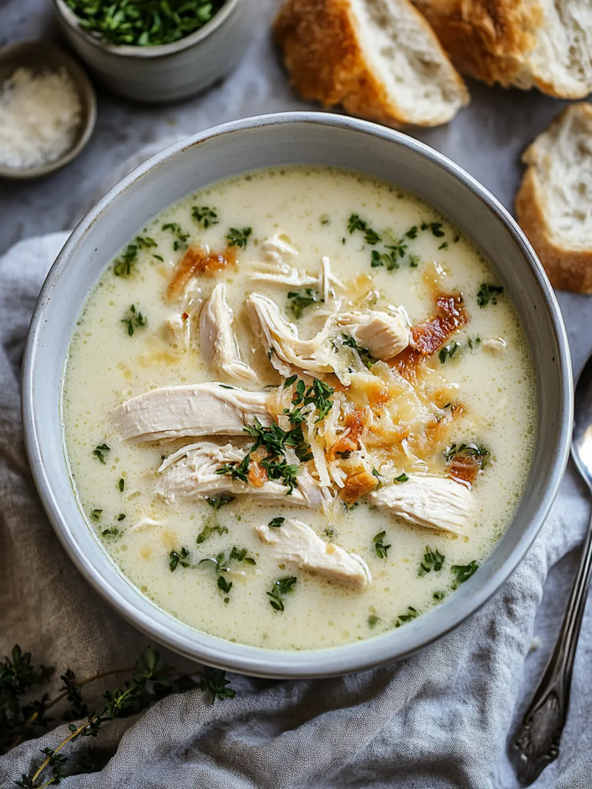Creamy Garlic Parmesan Chicken Soup for Cozy Nights 3 Garlic Parmesan Chicken Soup