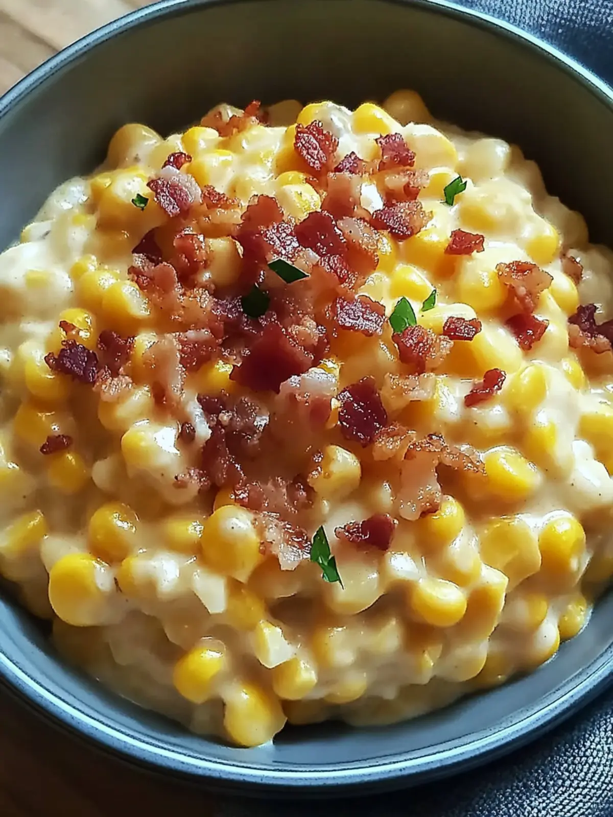 Creamy Slow Cooker Cheddar Corn with Bacon Bliss Awaits You 4 Creamy Slow Cooker Cheddar Corn with Bacon Bliss