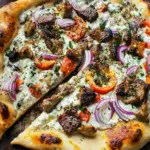 Gyro Pizza with Tzatziki Drizzle: Your New Favorite Dinner Delight 7 Gyro Pizza with a Tzatziki Drizzle
