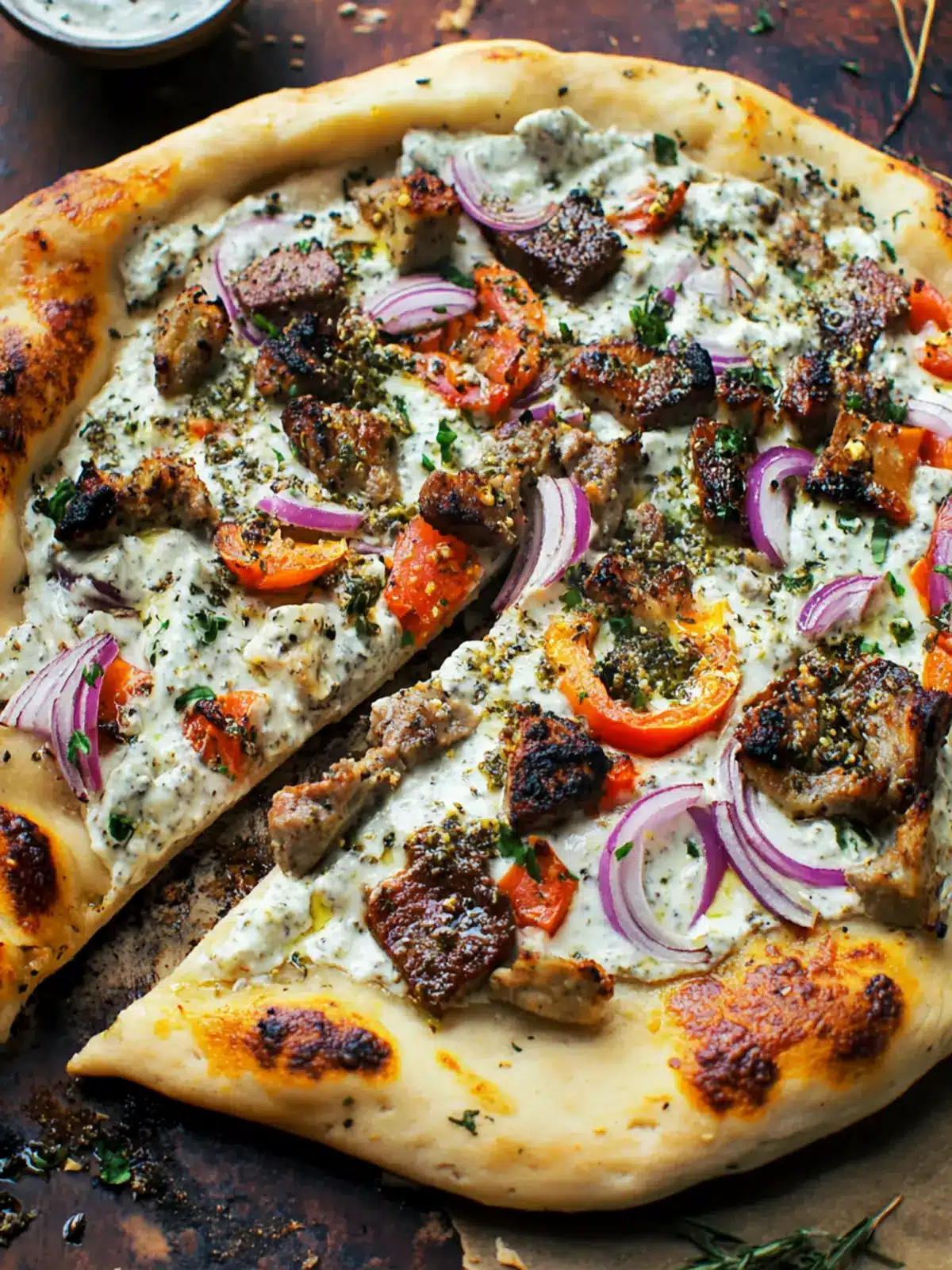 Gyro Pizza with Tzatziki Drizzle: Your New Favorite Dinner Delight 5 Gyro Pizza with a Tzatziki Drizzle