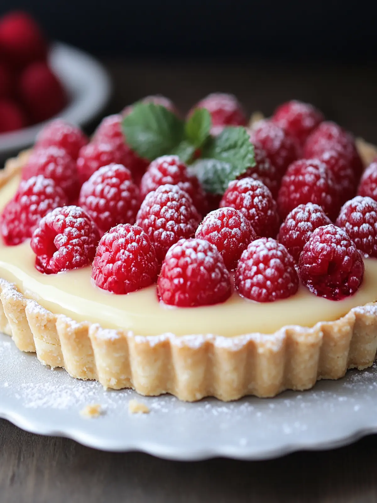 Raspberry White Chocolate Tart: Elegant Bliss for Any Occasion 3 Raspberry White Chocolate Tart