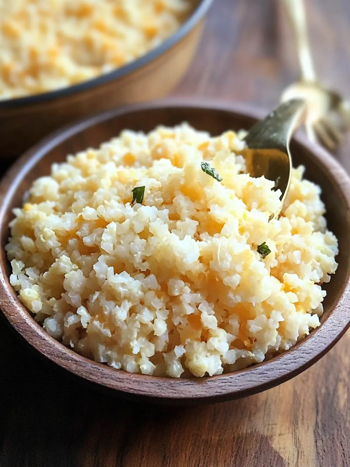 Creamy Easy Cheesy Cauliflower Rice That's Keto Heaven 5 Easy Cheesy Cauliflower Rice