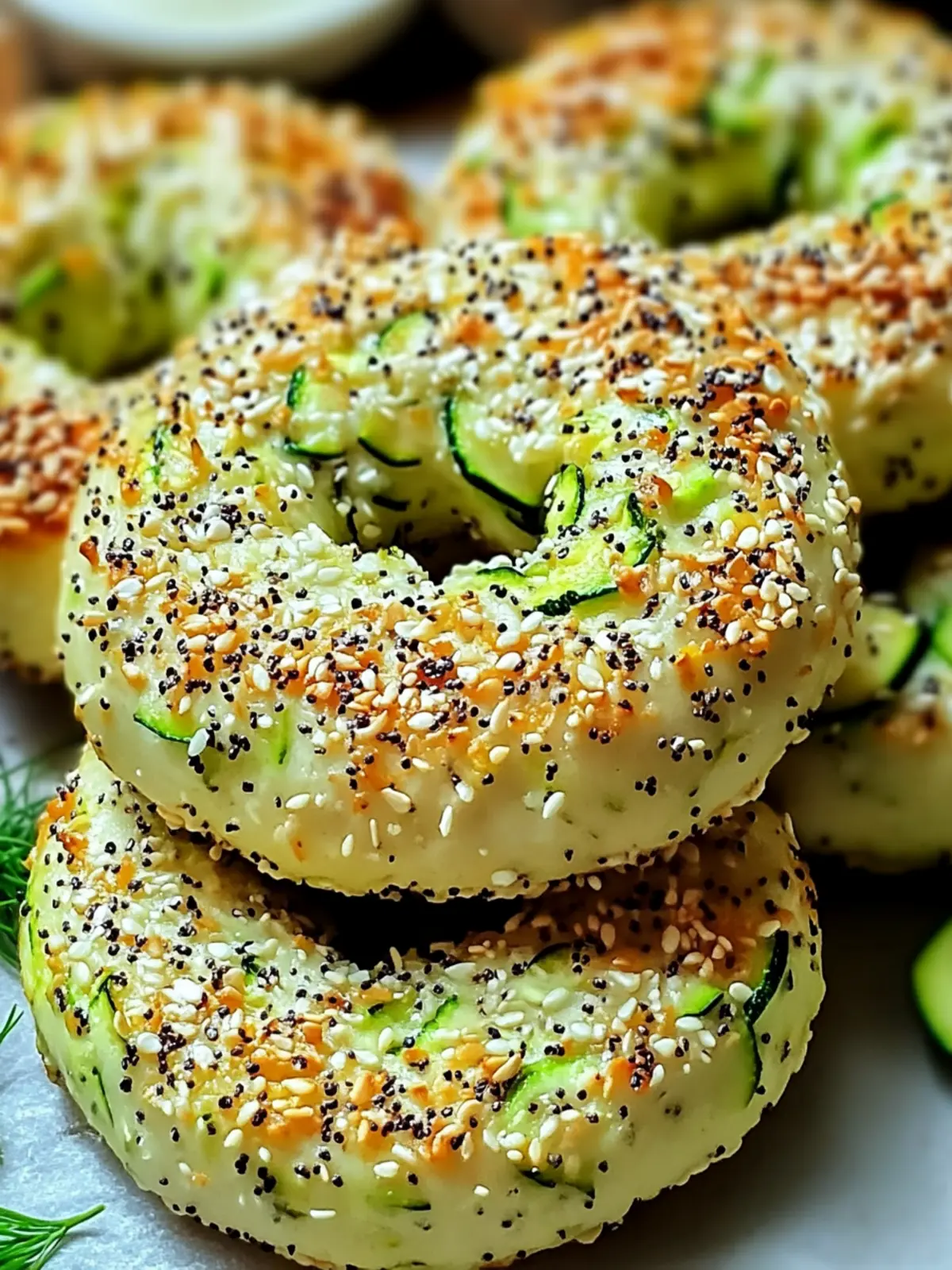 Delicious Zucchini Bagels: Guilt-Free, Easy, and Customizable 2 Zucchini Bagels