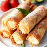 Cheesecake Taquitos: Easy Baked Dessert with Cinnamon Sugar 6 Cheesecake Taquitos